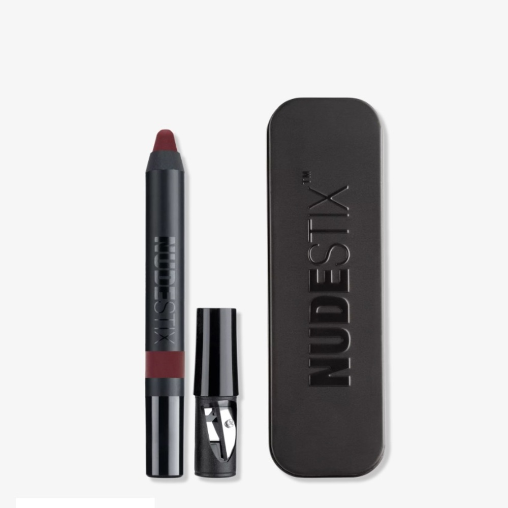 Nudestix Intense Matte Lip Cheek Pencil Lipstick  Cheek Raven NEW In Box